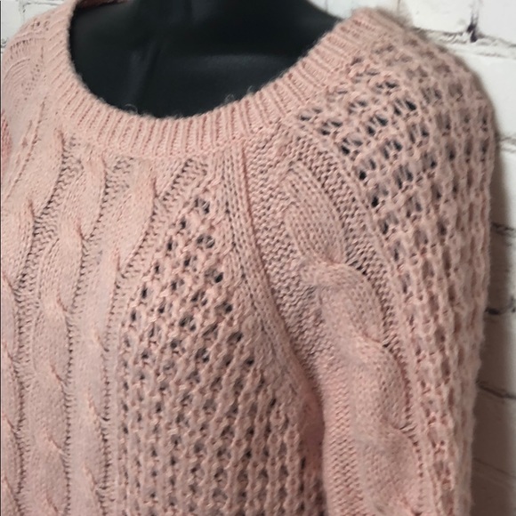 Like New: Bubblegum Pink Cable Knit Tunic Sweater - Picture 10 of 13